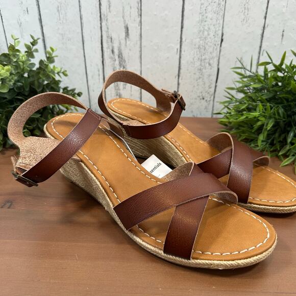 Amazon Essentials Women's Espadrille Wedge Sandalas Size 13 - Picture 3 of 8